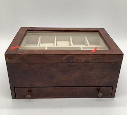 Open Box: Burlwood Jewelry Armoire