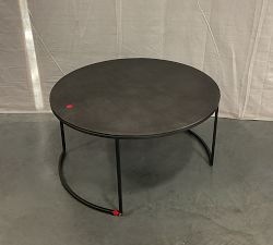 Open Box: Duke Round Metal Nesting Coffee Table, Large (36") - Bronze