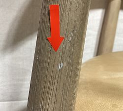 Open Box: Laguna Leather Counter Stool (24") - Keystone Sandstone, Seadrift, Bronze