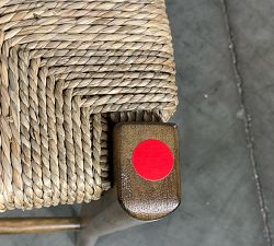 Open Box: Radcliffe Woven Counter Stool (24") - Weathered Chestnut