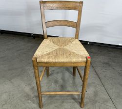 Open Box: Radcliffe Woven Counter Stool (24") - Weathered Chestnut