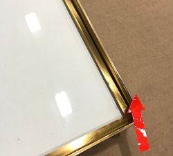 Open Box: Stowe Modern Metal Frame, 25" x 25" (8" x 10" Opening) - Brass