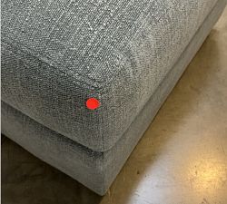 Open Box: Turner Ottoman without Nailheads - Performance Casual Chenille Slate