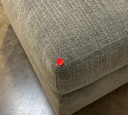 Open Box: Turner Ottoman without Nailheads - Performance Casual Chenille Slate