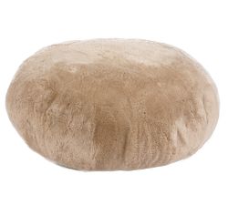 Bela Shortwool Sheepskin Round Pouf