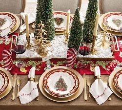 Nostalgic Christmas Stoneware Icon Dinner Plates - Set of 4