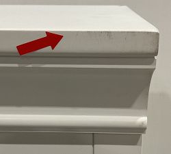 Open Box: Aubrey Modular Media Shelf Hutch (36"W x 48"H) - Dutch White