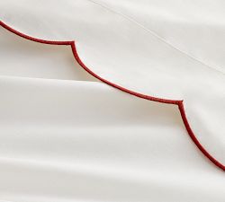 Scalloped Embroidered Pillowcases - Set of 2