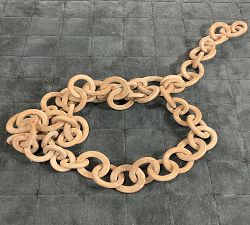Open Box: Wooden Chain Wall Art (32"H) - White Wash