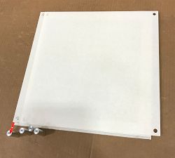 Open Box: Acrylic Floating Double Panel Wall Frame (15" x 15") - Silver