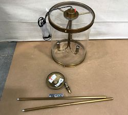 Open Box: Belvedere Metal Round Indoor/Outdoor Lantern Pendant (13"Diam) - Vintage Brass