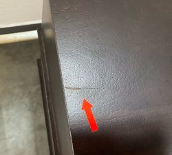 Open Box: Jaden Nightstand (25") - Kona Brown, Brass Pulls
