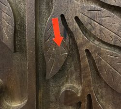 Open Box: Wood Carved Wall Art, Square (34"SQ)