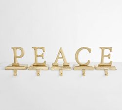 Peace Letter Stocking Holder Set 