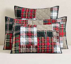 Classic Patchwork Plaid Quilted Sham