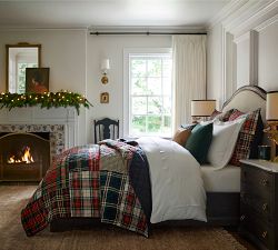 Classic Patchwork Plaid Quilted Sham