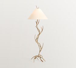 Faux Antler Floor Lamp (64")