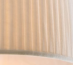 Basic Linen Pleated Flush Mount (18")