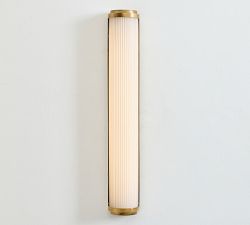Cohen Milk Glass LED Tube Sconce (14"-24")
