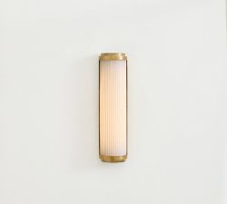 Cohen Milk Glass LED Tube Sconce (14"-24")