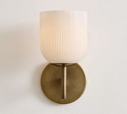Cooper Milk Glass Single Sconce (9")
