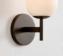 Cooper Milk Glass Single Sconce (9")