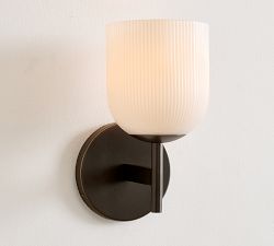 Cooper Milk Glass Single Sconce (9")