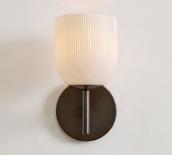 Cooper Milk Glass Single Sconce (9")