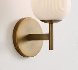 Cooper Milk Glass Single Sconce (9")
