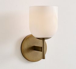 Cooper Milk Glass Single Sconce (9")