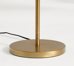 Franklin Milk Glass Double Head Task Floor Lamp (45")