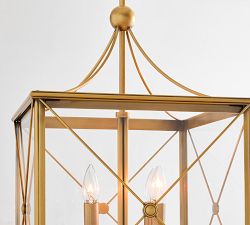 Georgia Metal Lantern Pendant (15")