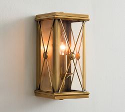 Georgia Metal Lantern Indoor/Outdoor Sconce (12")