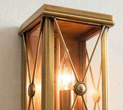 Georgia Metal Lantern Indoor/Outdoor Sconce (12")