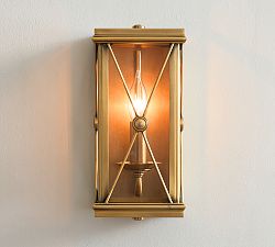 Georgia Metal Lantern Indoor/Outdoor Sconce (12")