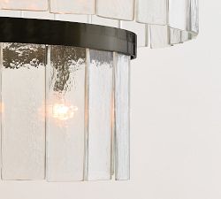 Windham Glass Tiered Round Chandelier (35")