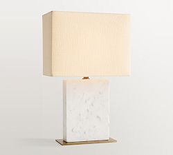 Windham Stone Block Table Lamp (21")
