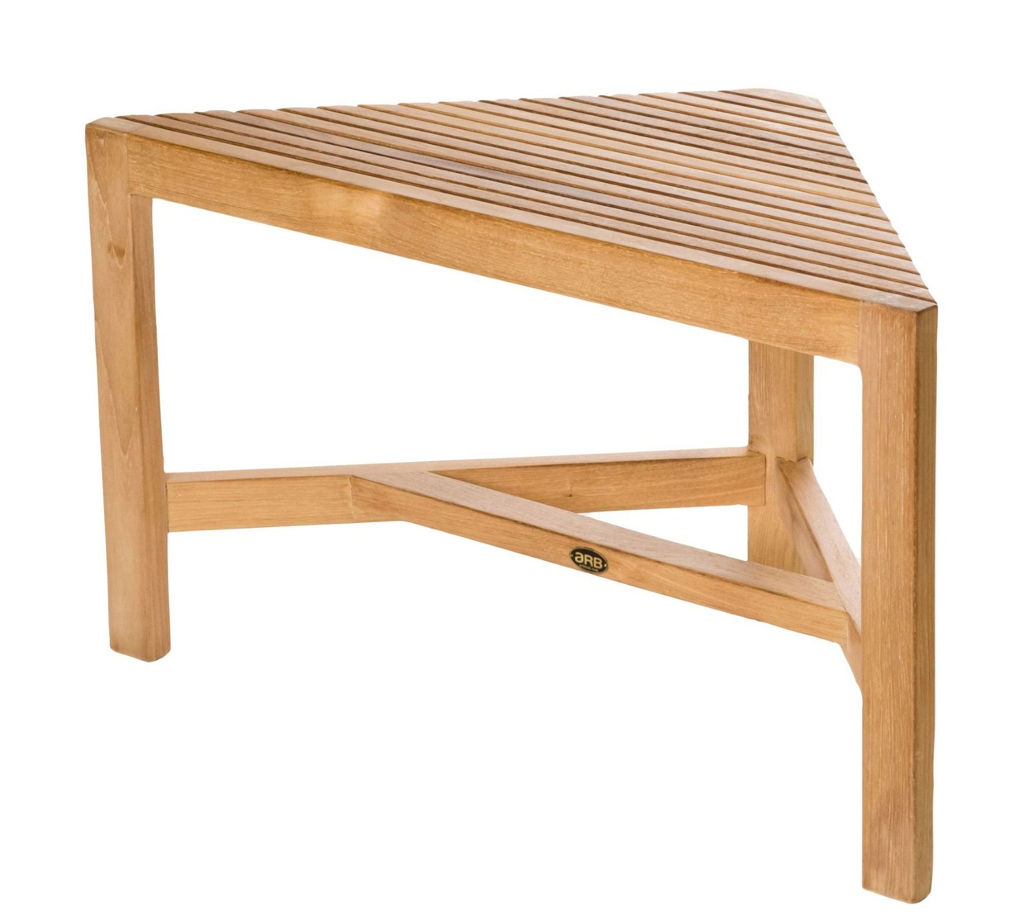 Sky Teak Shower Corner Bench by Pottery Barn