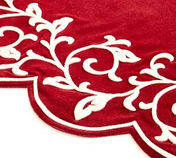 Heirloom Embroidered Velvet Tree Skirt