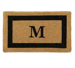 Monogrammed Framed Doormat
