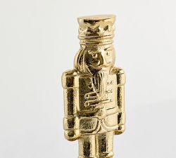 Brass Nutcracker Stocking Holder