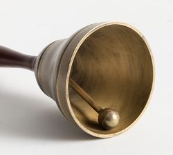 Antique Brass &amp; Wood Bell