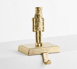 Brass Nutcracker Stocking Holder