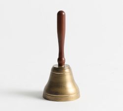Antique Brass &amp; Wood Bell