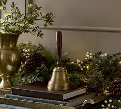 Antique Brass &amp; Wood Bell