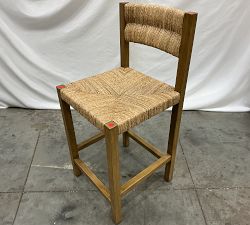 Open Box: Malibu Woven Counter Stool (24"H) - Honey