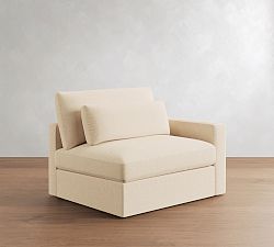 Open Box: Westwood Square Arm Deep Seat Right Armchair - Performance Chunky Basketweave Oatmeal