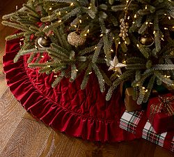 Velvet Ruffle Tree Skirt