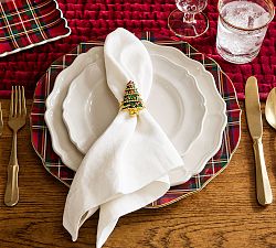 Christmas Tree Napkin Rings - Set of 4