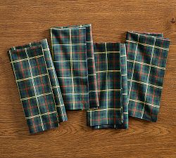 Rawlins Plaid Cotton Napkins - Set of 4